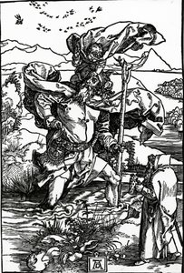 San Cristóbal con el vuelo de los pájaros, c.1503-4